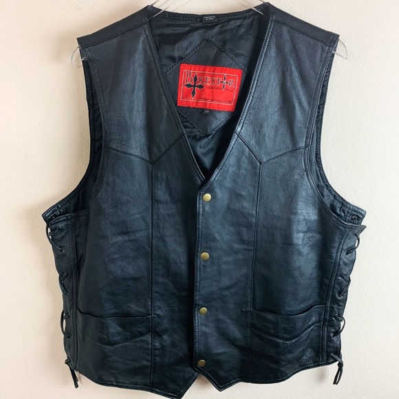 Bikestir Bike Genuine Leather Motorcycle Vest Jackets & Coats